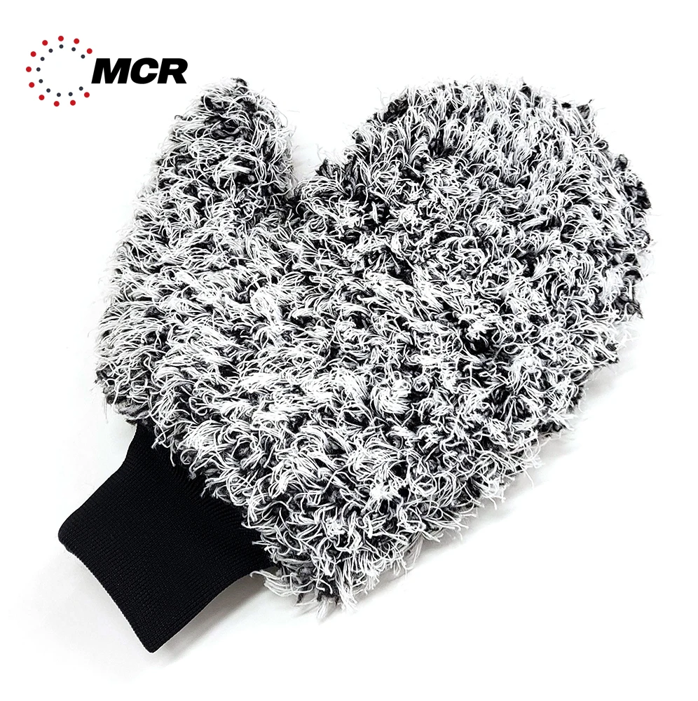 Microfiber PREMIUM WHEEL MITT Made in Korea Bubble washing Customized Order Fulfillment Service OEM LONG PILE