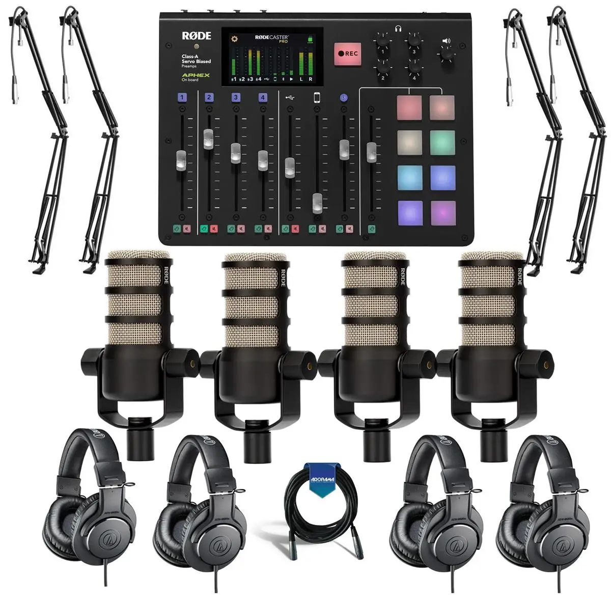 High Quality Rode Microphones RODECaster Pro Integrated Podcast Production Console W-ACC KIT