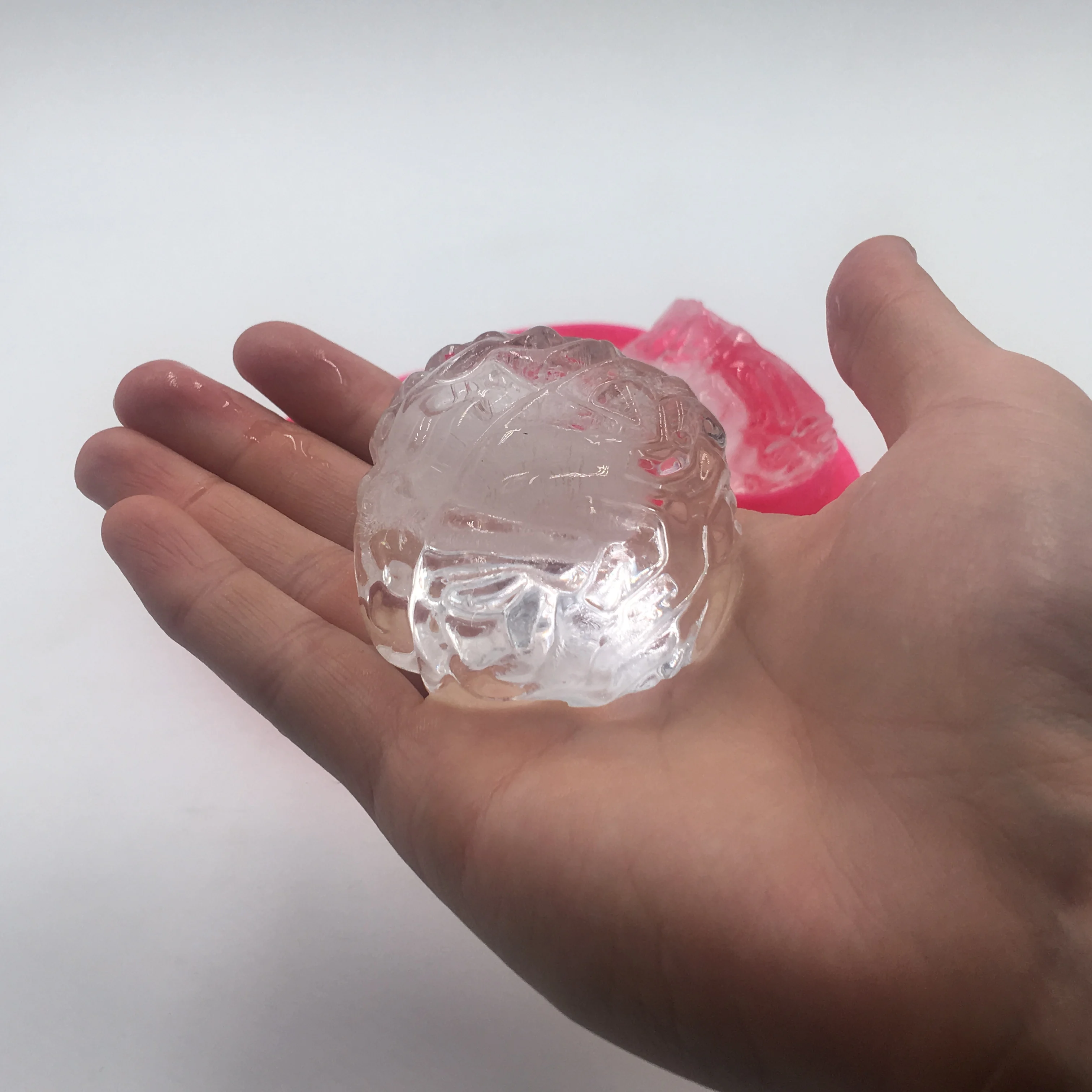 BI01 Silicone Brain Freeze Shaped Ice Cube Tray Adds Fun During Drinking Random Color Delivery Ice Cube Silicone Ice Cube Tray M