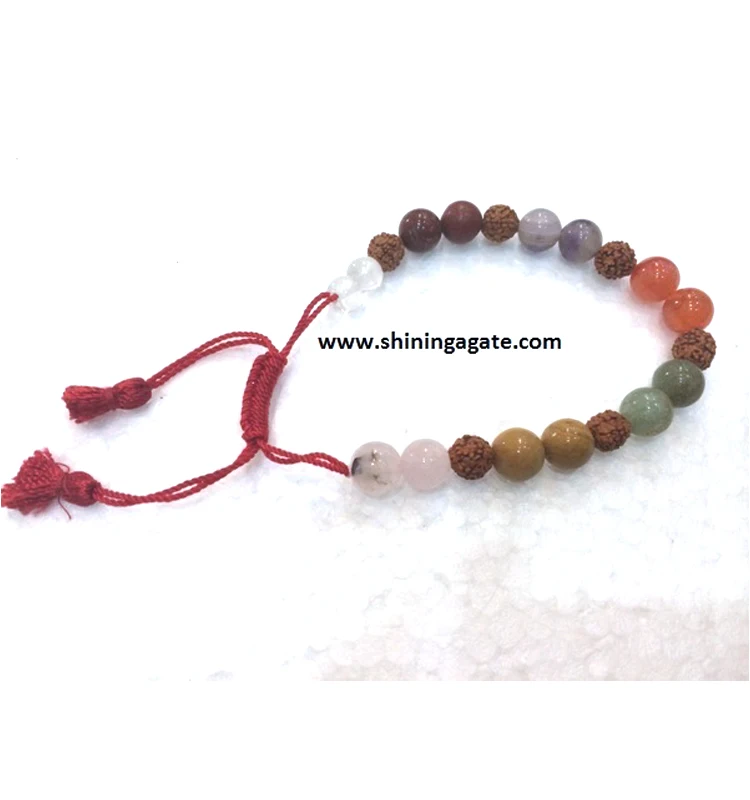  Чакра Rudraksh лечебный браслет 7 Чакр браслеты унисекс