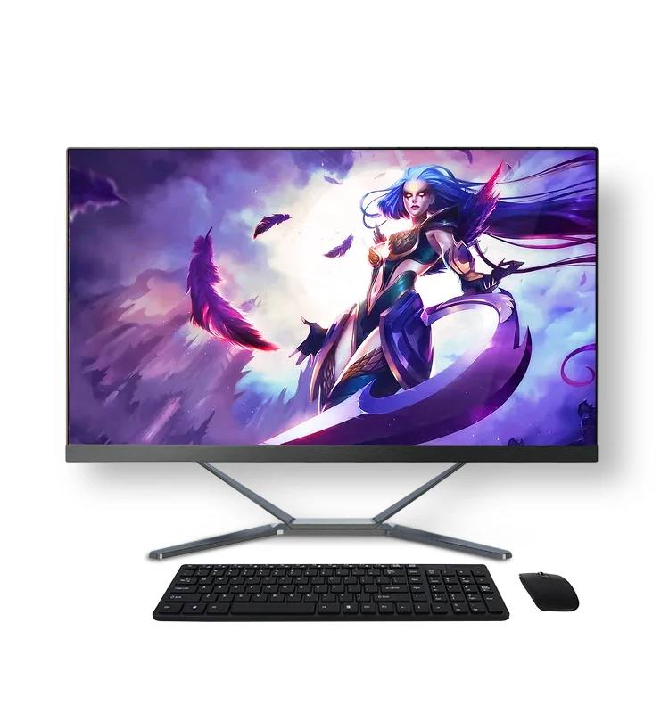 21.5/ 23.8 Inch Ultra Thin I3 I5 I7 Optional Office Personal Computer Desktop All In One Pc Computer Pc