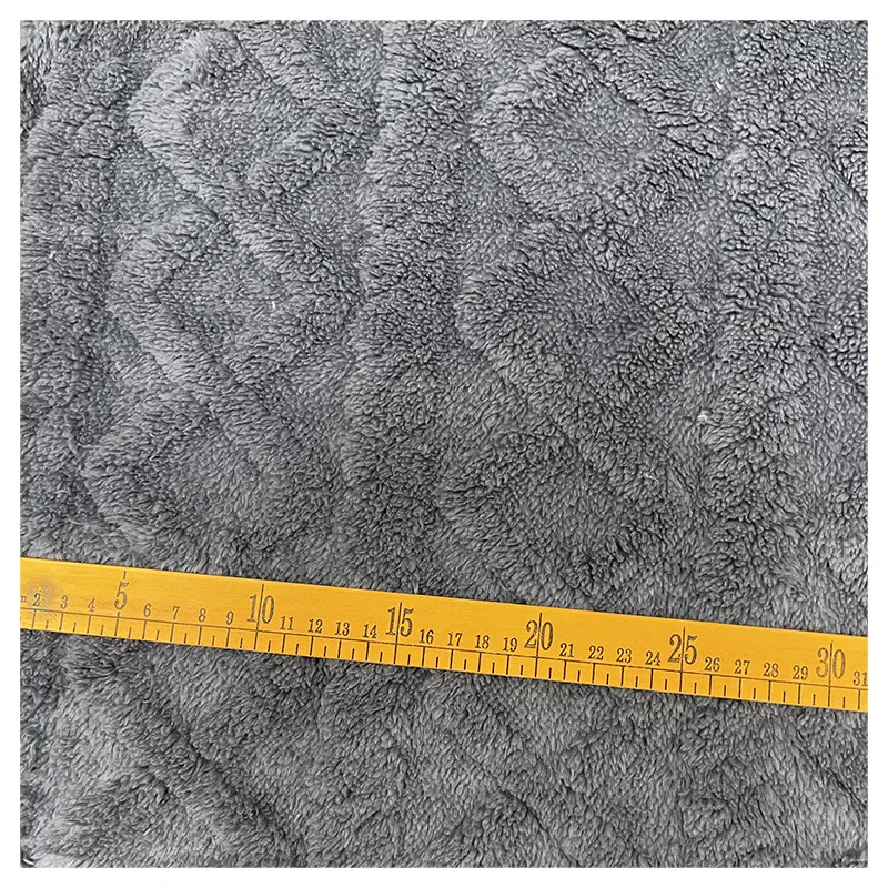 Chinese factory 100% polyester print double-sided arctic velvet homewear home textile fabrics  jacquard plush fabric