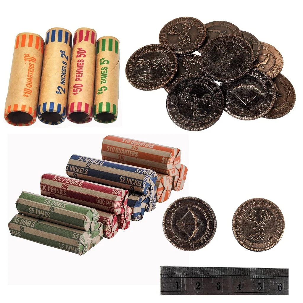 metal coin set fun game with customized logo, design, color hot selling product for kids and adult