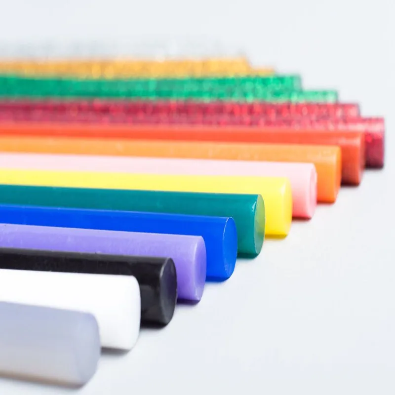 glitter hot melt glue gun sticks for DIY family used nice colorful