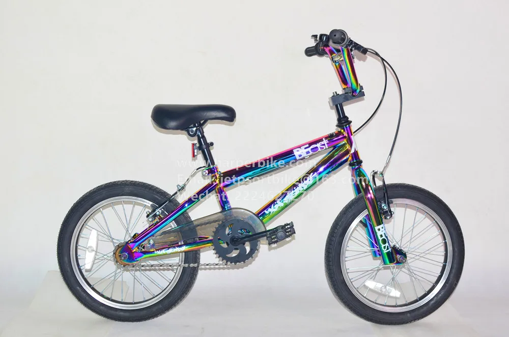 rainbow bmx oilslick bmx 16 inch for children