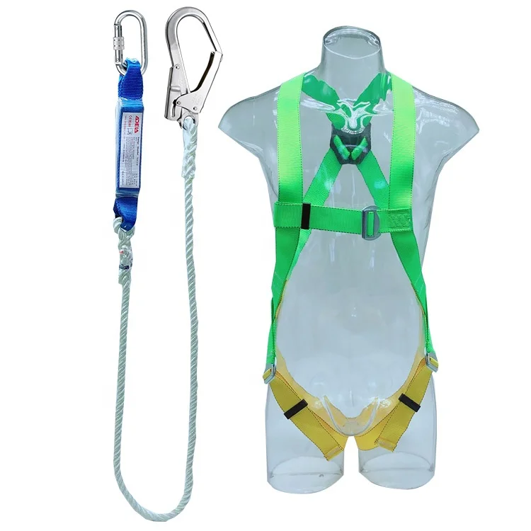 Taiwan ADELA full body safety harness belt with lanyard