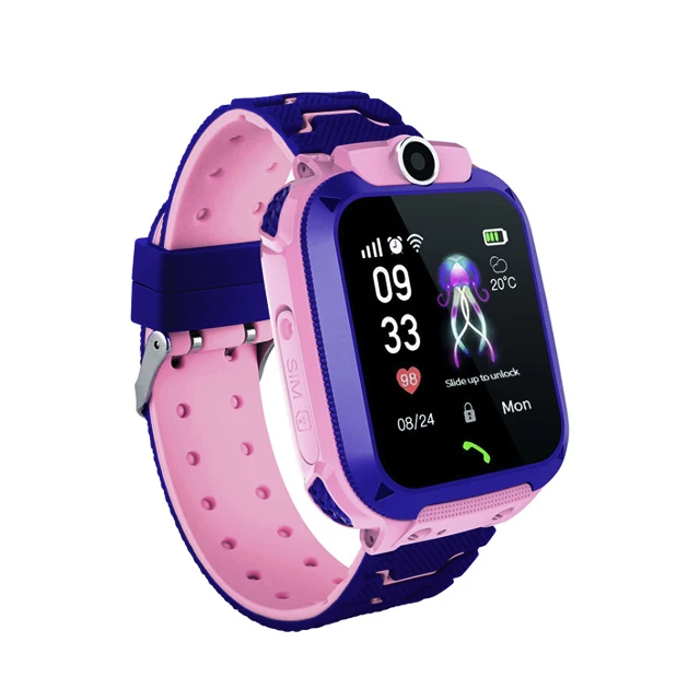 UUTEK Q12 Fashion design depth waterproof LBS tracker children smart watch children watch