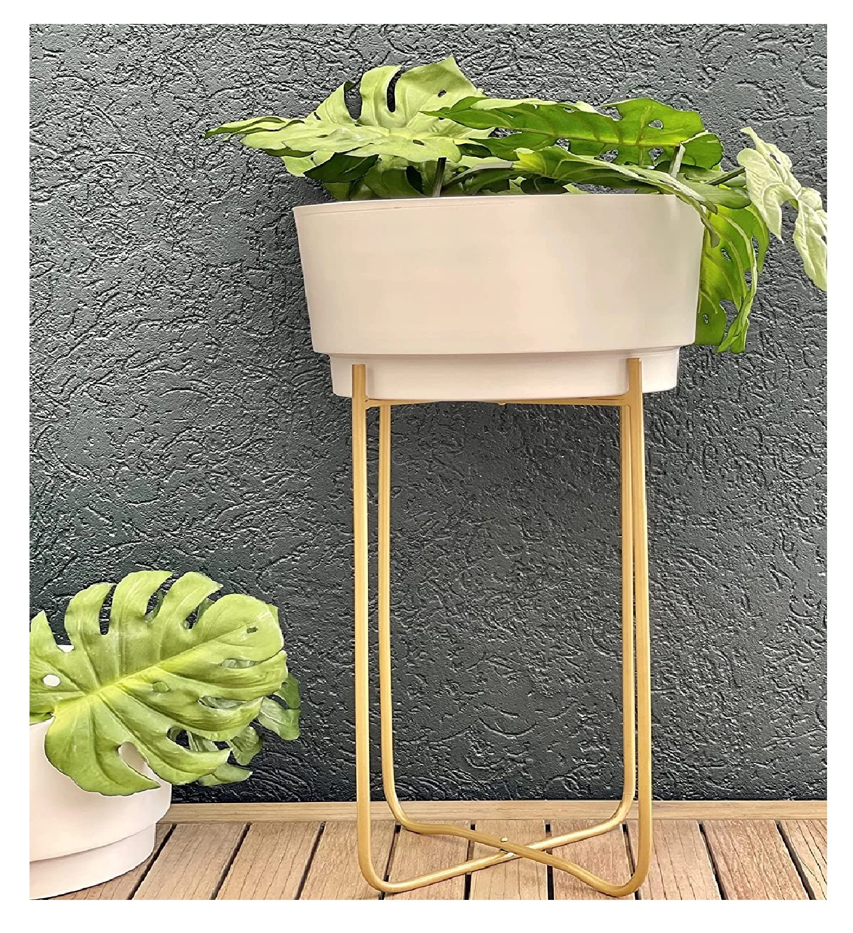 Urban Born Planter Flower Pots for Home Gardening with Plant Stands and Flower Pot for Home Decor Items.