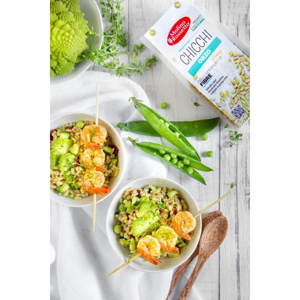 Precooked ready in 10 minutes made in Italy barley grains. High content of fibers