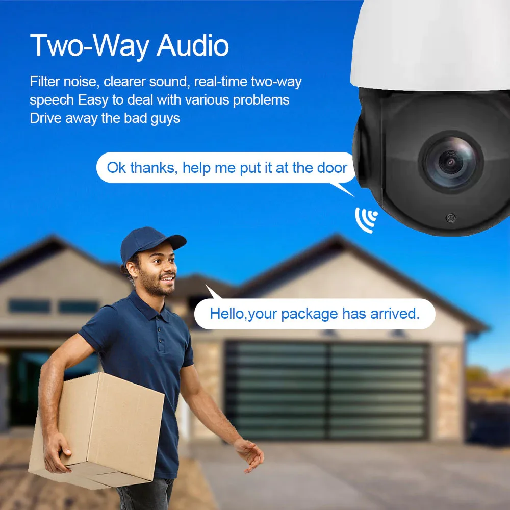 H.265 8MP 30x Optical Zoom Human Auto Tracking POE Wifi Speed Dome Network IP PTZ Camera RTSP Security Video Surveillance Camhi