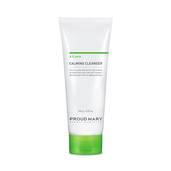 Korea Proud Mary Acne Facial Cleanser 150ml for clearing the impurities on skin and sebum in pores with soft bubble