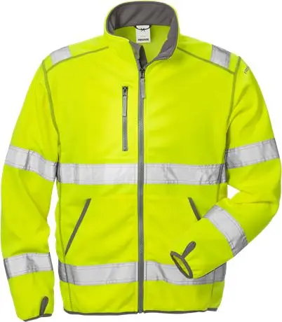 High Visibility top quality wholesale Green Work Waterproof Reflective Tape Light Men Safety Softshell Winter Jacket