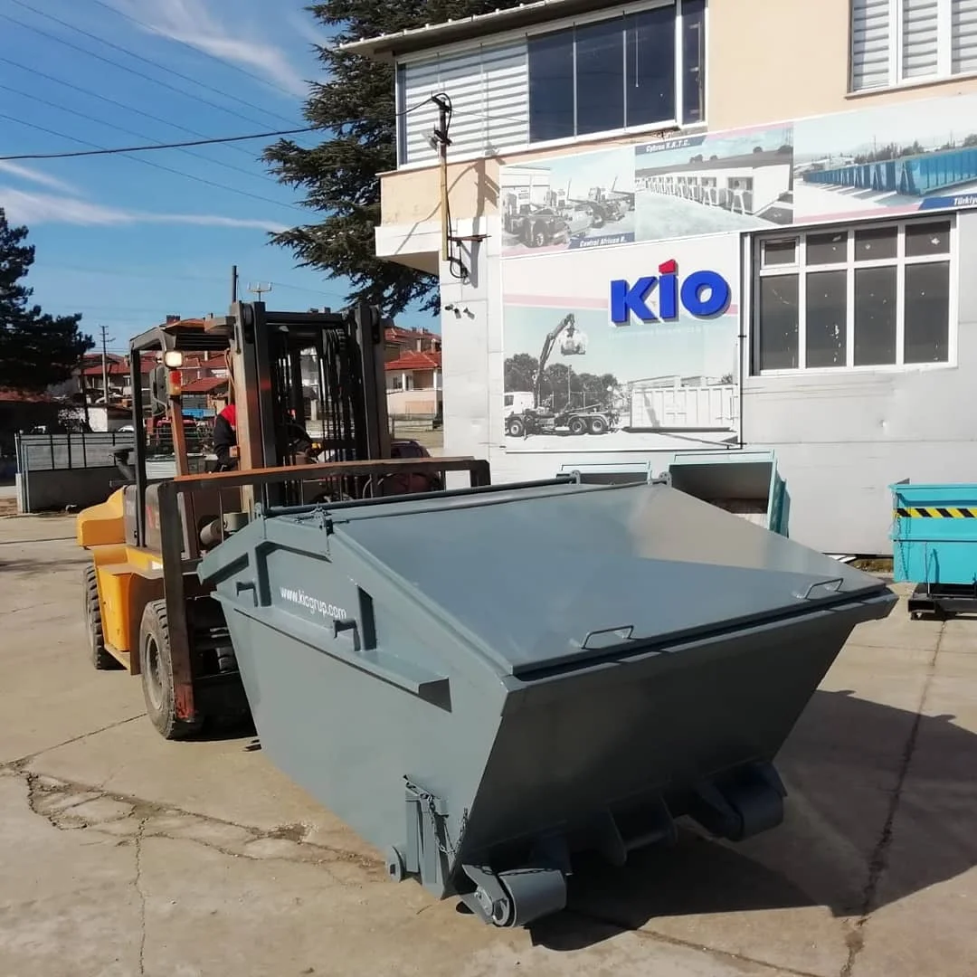 Мусорный контейнер бункер-накопитель металла пропустить контейнер