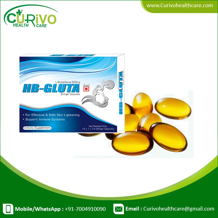 Glutathionee Capsule Dark Circle Remove HB Gluta Soft Gel Capsule
