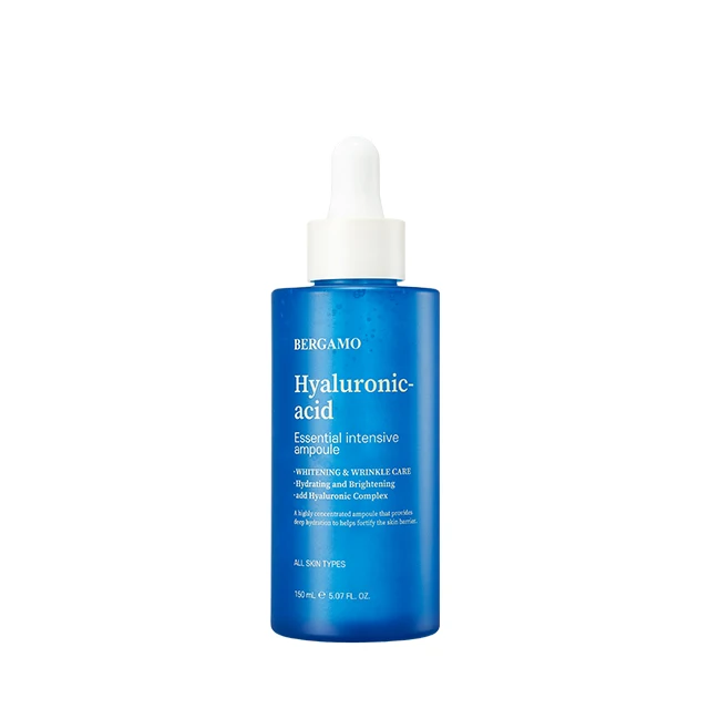 BERGAMO HYALURONIC ACID ESSENTIAL INTENSIVE AMPOULE made in Korea Whitening & Anti-wrinkle Inner moisturizing dual functionality