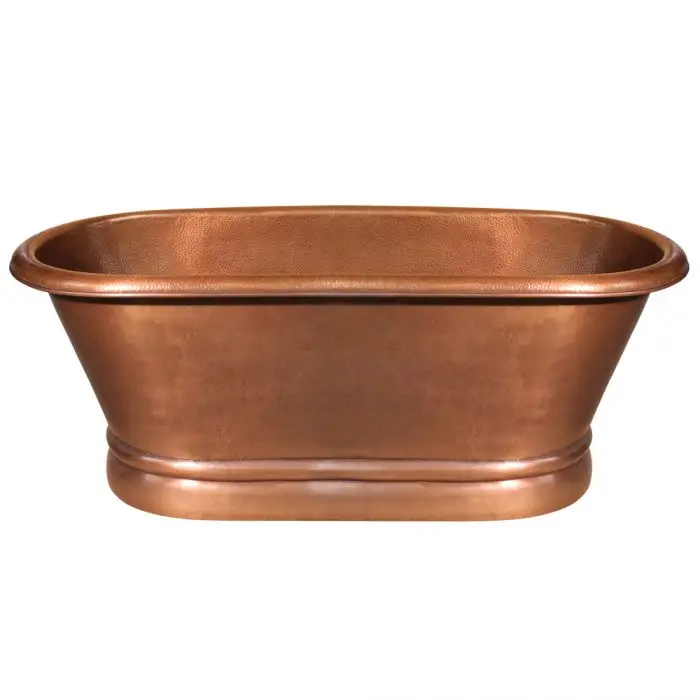 Tall Standing Copper Bath Tub pedestal Type Hot selling Antique Copper Finishes at Cheap and Affordable wholesale price