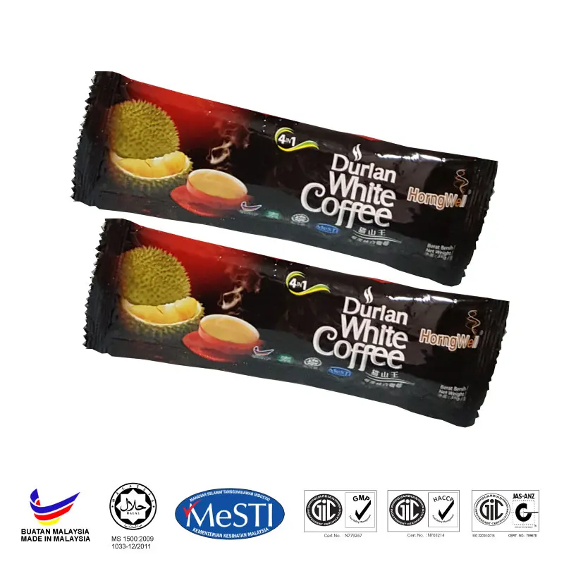 Hot Seller 4 in 1 Premium Musang King Durian White Coffee Instant Coffee
