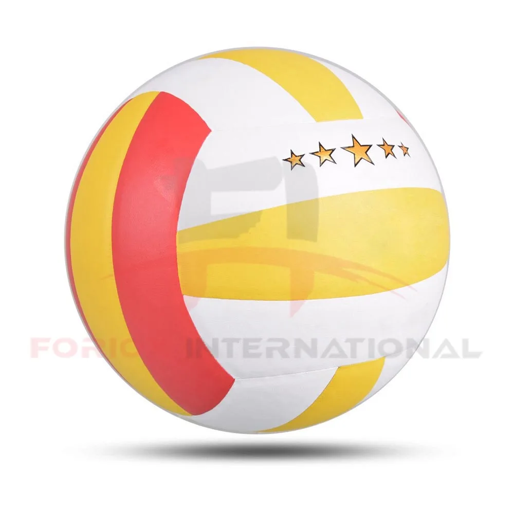 
wholesale Soft Foam Microfiber PU volley balls colorful Size 5 custom Beach volleyball 