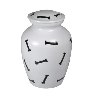 Pet Animal Ashes Brass Pet Urn Paw Engraved For Dog Cat Lion Tiger Ashes Storage High Quality Casket Solid Metal Urn Supplier.