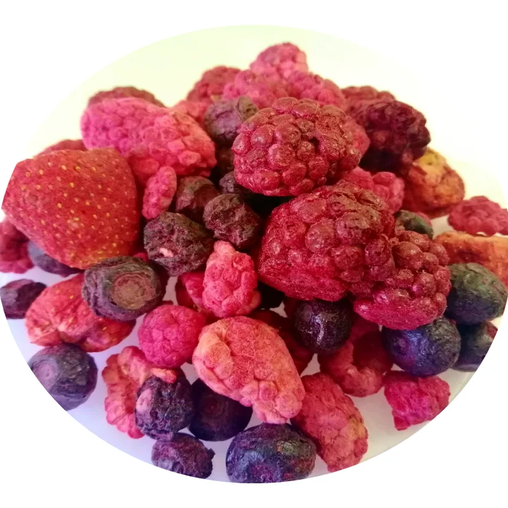 Delicious Freeze Dried Mix Berries in bulk Strawberry Blackberry Blueberry Raspberry Healthy Crunchy Snack Freeze Dried Fruit