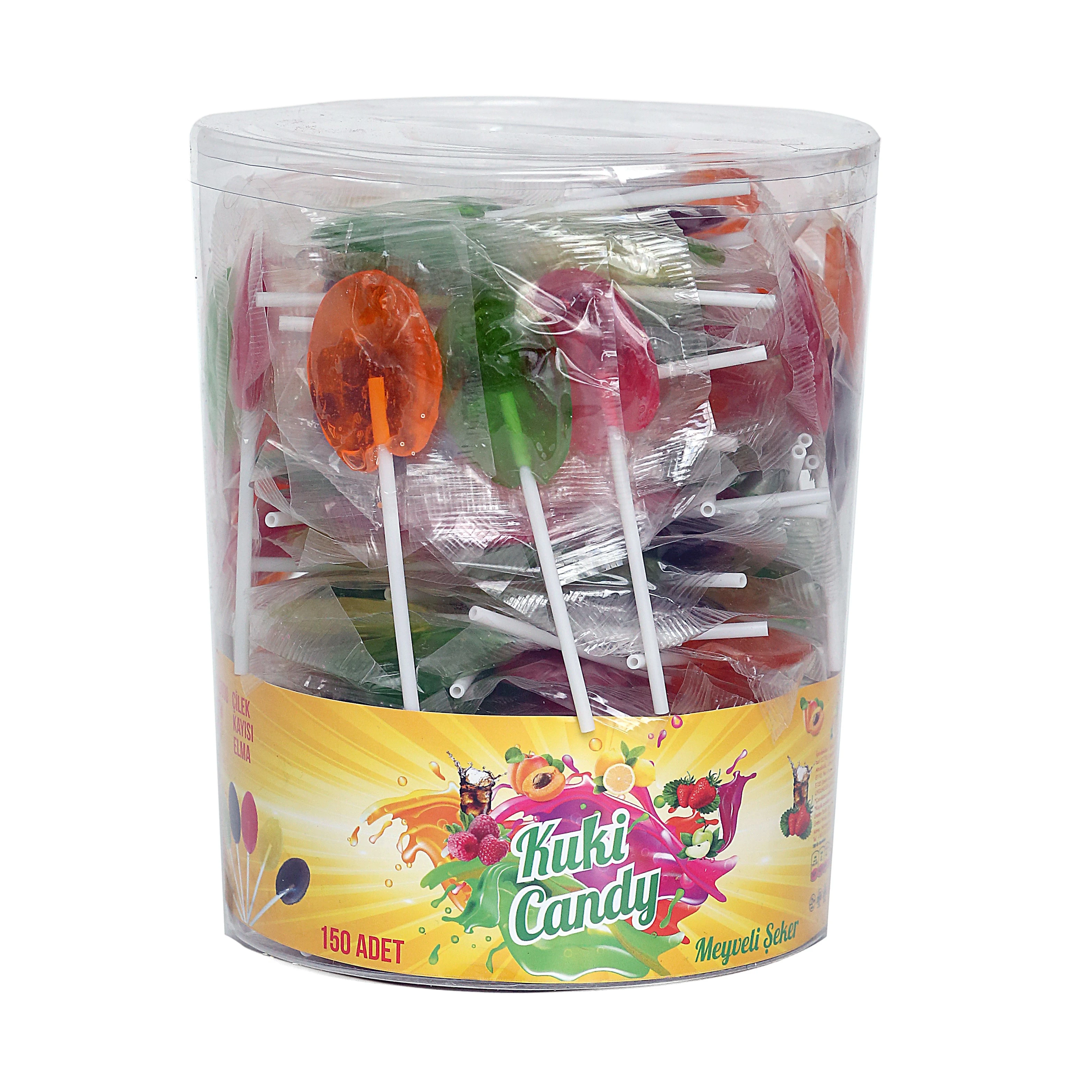 
KUKI FRUIT FLAVORED MINI LOLLIPOP CANDY 