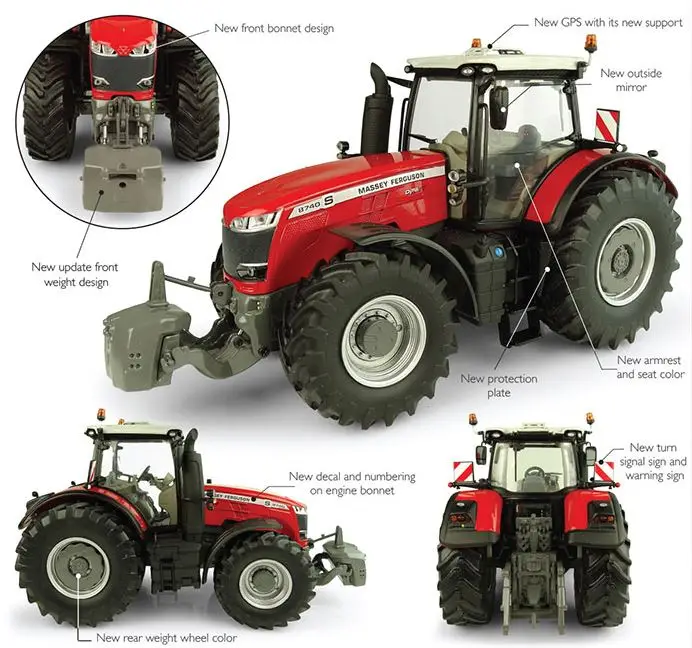 Б/у трактор MASSEY FERGUSON 290 , 6480 , 275, 375,77206840 4WD