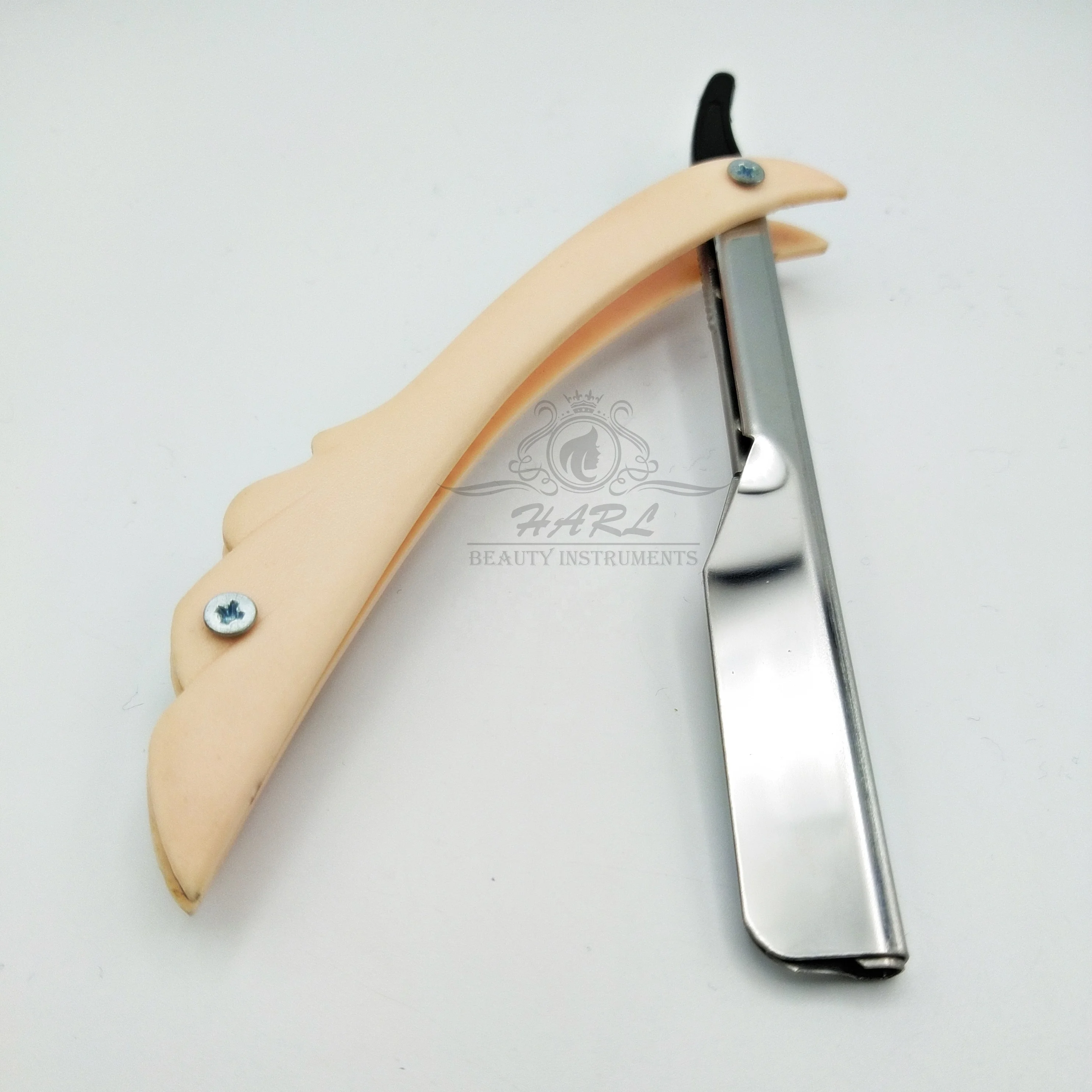 Blade Replaceable Barber Safety Razor Plastic Stainless Steel Handle Straight Shaving Razor Men Wet Shaving Products Single