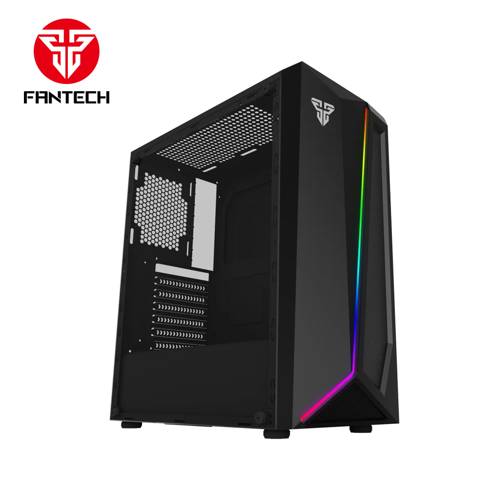Top Design High Quality RGB Control Black Steel Fantech Cg71 Pc Case Tower