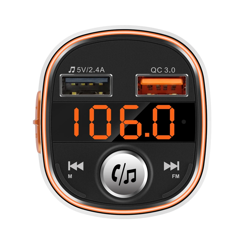 Best selling car Fm Transmitter Bluetooth FM transmitter Car Mp3 Player dual usb car charger BC51