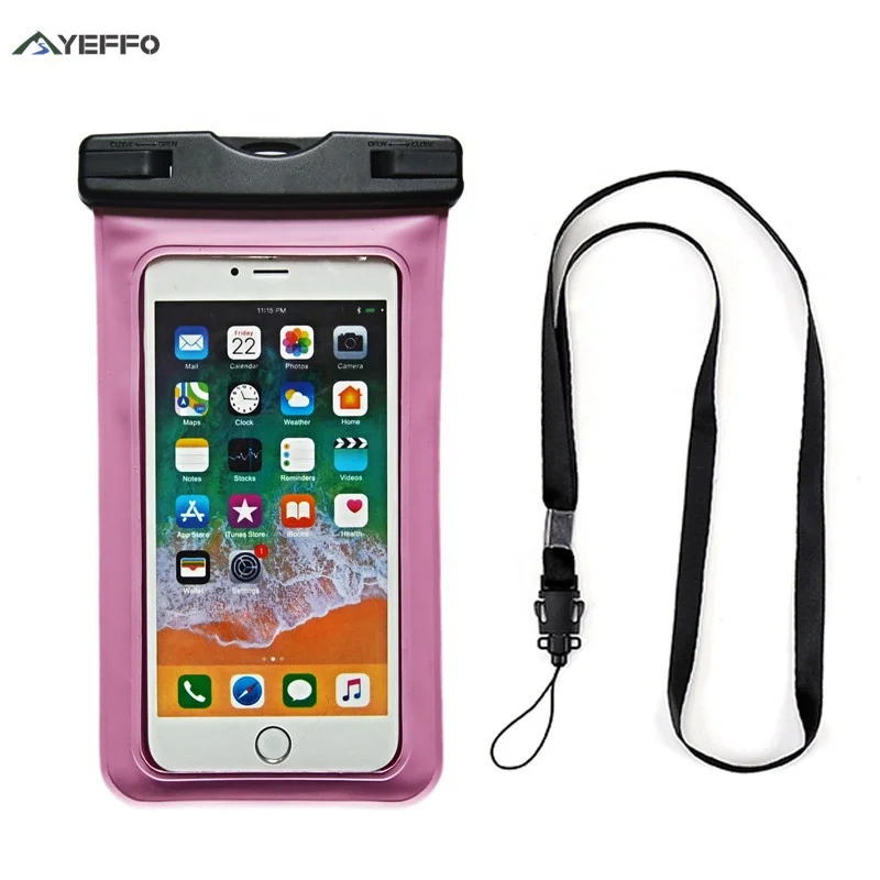 YEEFO IPX8 Waterproof Phone Case  Dry Bag  Pouch with Lanyard for iPhone 13 12 11 pro max