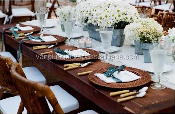 Vintage Luxury Underplate Glass Charger Plate Table Decoration Charger Plates