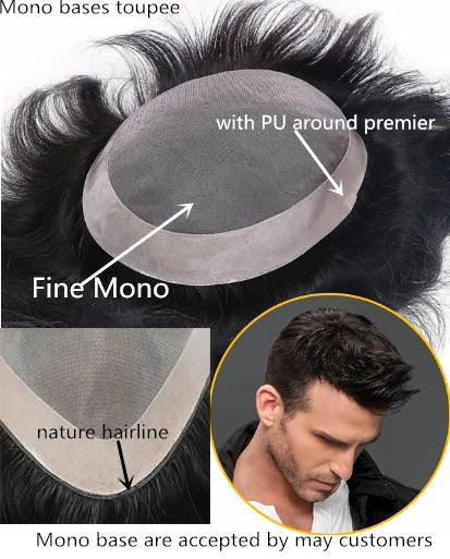 Тонкий парик из человеческих волос на кружевной основе, сменные индийские волосы для мужчин