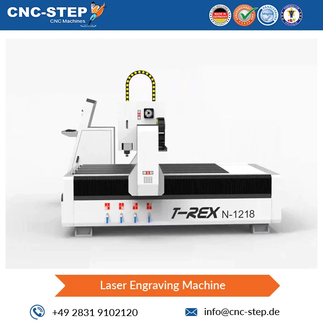 8000 x 2000 mm Engraving Area High Precision T-Rex N-1218 CNC Laser Engraving Machines from Germany Supplier