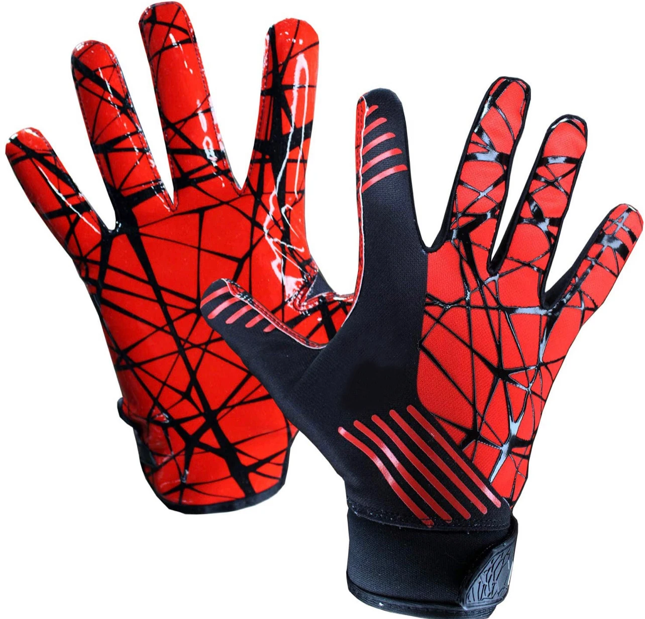 Футбольные перчатки дизайн паука Американский Футбол Приемник Перчатки