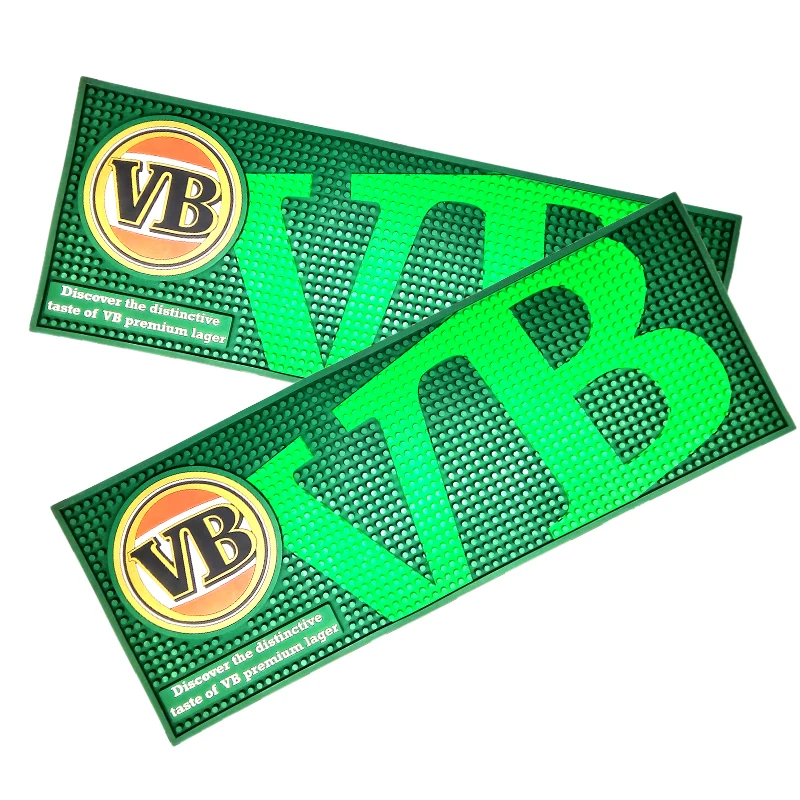 Factory Fast Delivery Hot Selling Wholesale PVC Bar Mat ,anti Slip Wine Rubber Bar Mat , Custom Logo Bar Rail Spill Mats 