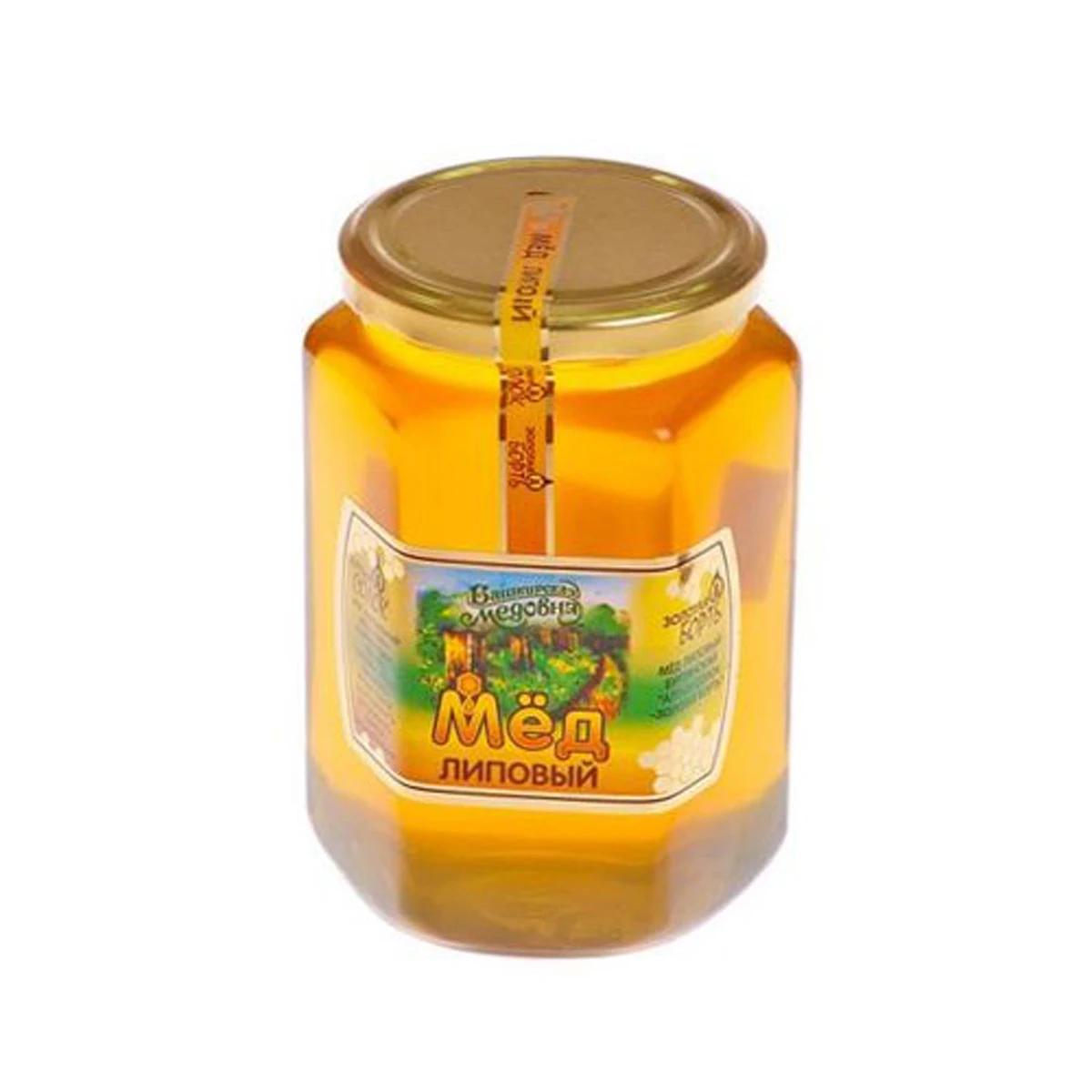 
Honey in a glass jar 