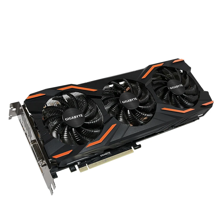 GIGABYTE NVIDIA GeForce GTX 1080 D5X 8G Used Gaming Graphics Card with High Speed 8GB GDDR5X Memory Support OverClock