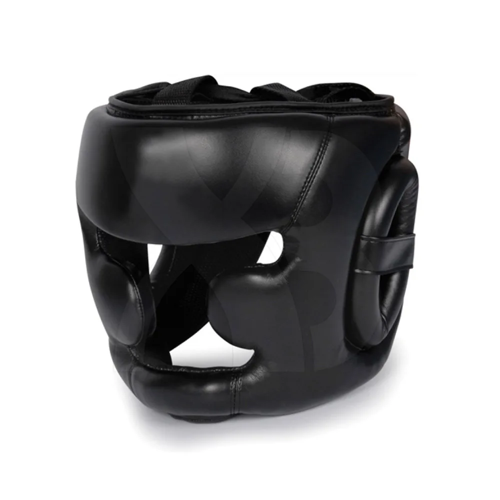MMA Training Head Guard with Removable Face Grill Cheeks Ear Mouth Protection Headgear for Muay Thai