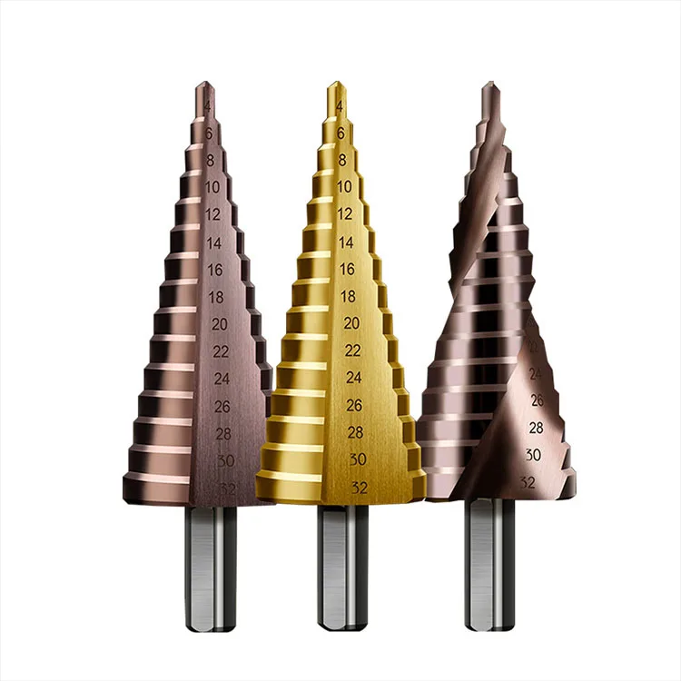 2021 Stainless Steel Iron Cone Triangle Long Pipe Water Bit Garden Hole Spiral Drill