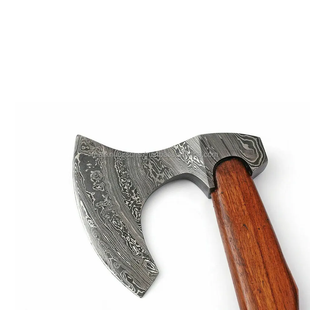 
AB 5 Axe DAMASCUS STEEL BLADE FUNCTIONAL TOMAHAWK,AXE,HATCHETS ROSE WOOD HANDLE 