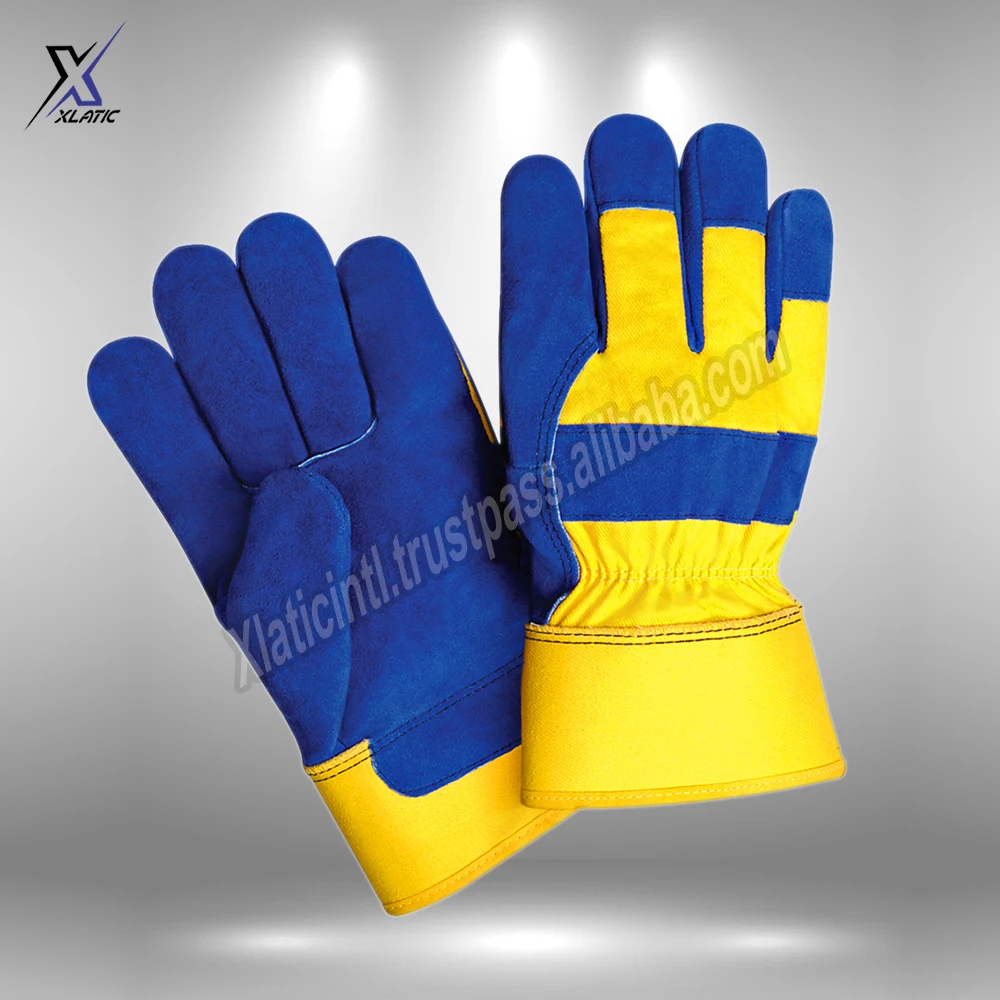 Рабочие перчатки из коровьей спилковой кожи нового дизайна для водителей многофункциональные грузовиков складов сада фермы мужские и женские работы на открытом воздухе