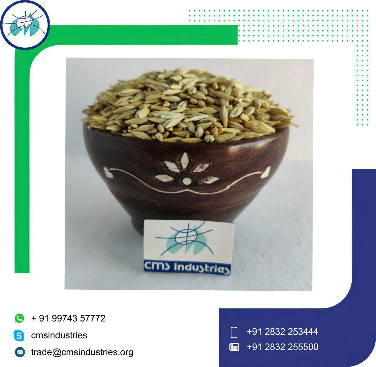 Индийский тонкий ячмень по низкой цене