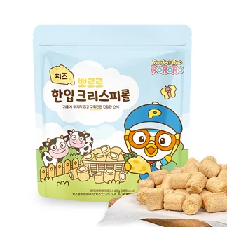 Pororo мини хрустящий рулон овощей 60 г детское печенье Сделано в Корее Овощной вкус