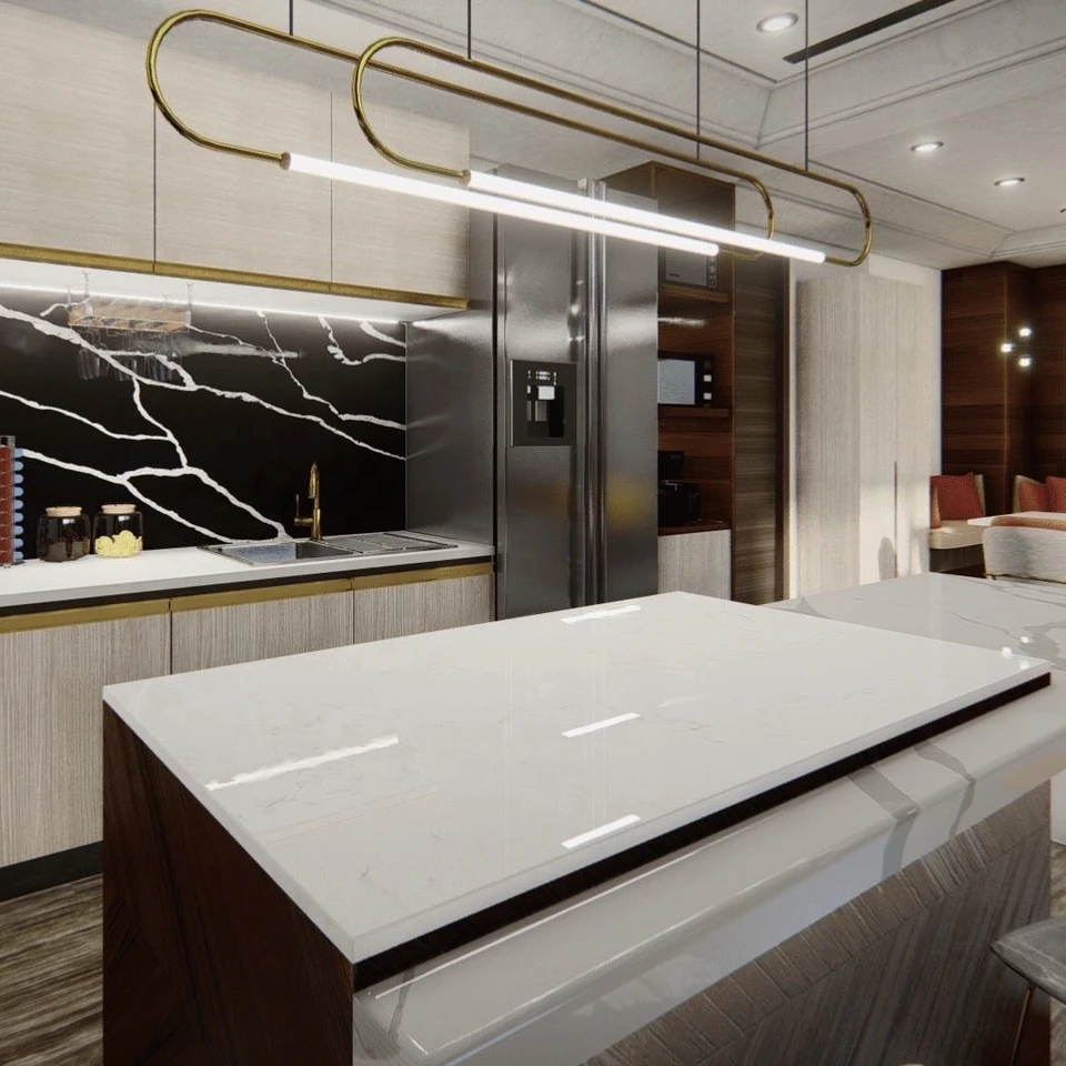 2022 New Design And Good Price Quartz Slab For Countertop Slabs building material