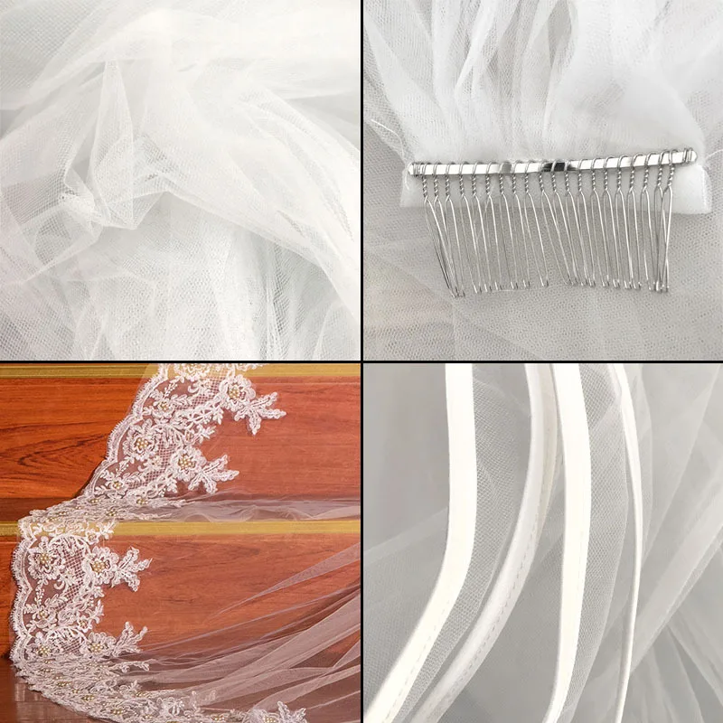 instant veils newest cathedral veil 3.6m long plus hair comb holiday party wedding bride veil for weeding Women