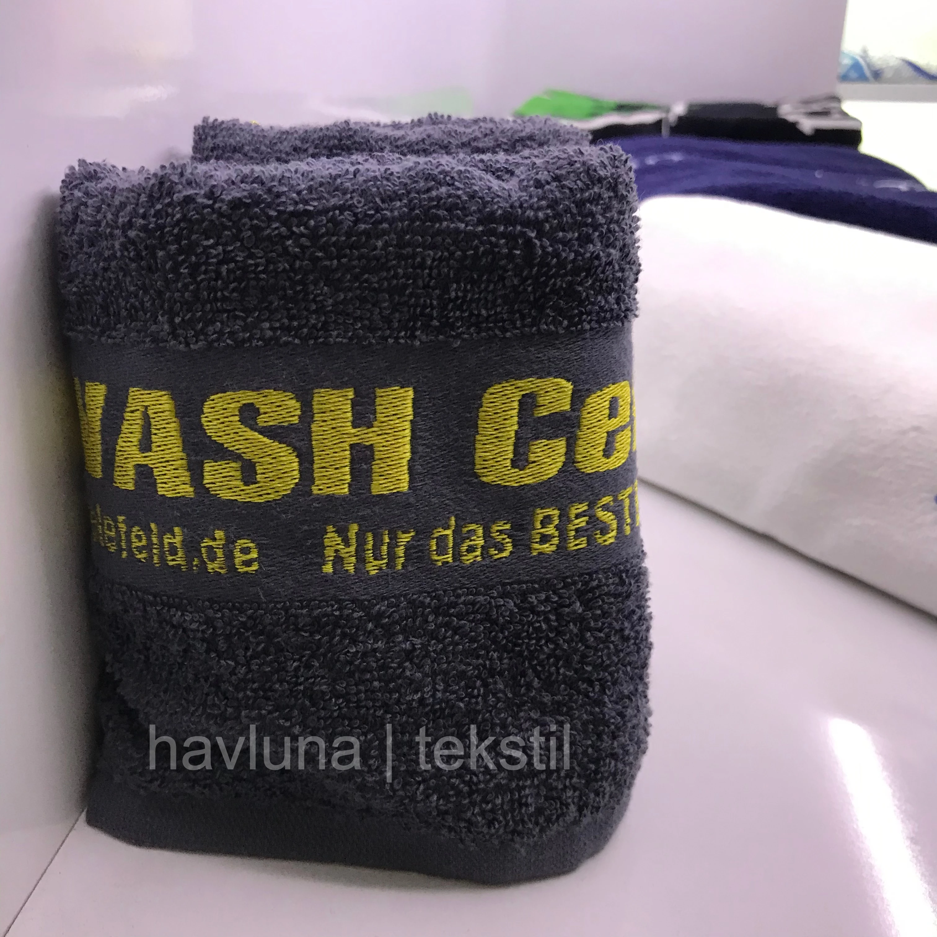 %100 Cotton Car Wash Towel 30x50 cm With Logo