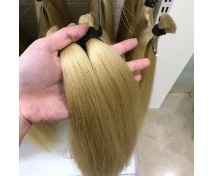 Заводская цена оптовые волосы светлый цвет натуральные человеческие из Вьетнама очень гладкие и мягкие