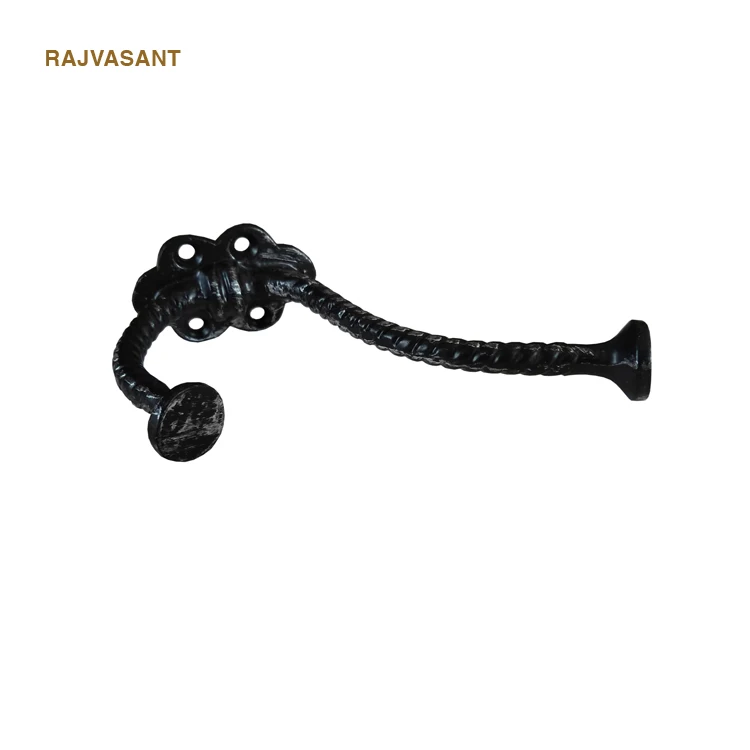 High Quality Durable Material 2022 cast iron wall mounted powder coated coat hook rust free kitchen hook