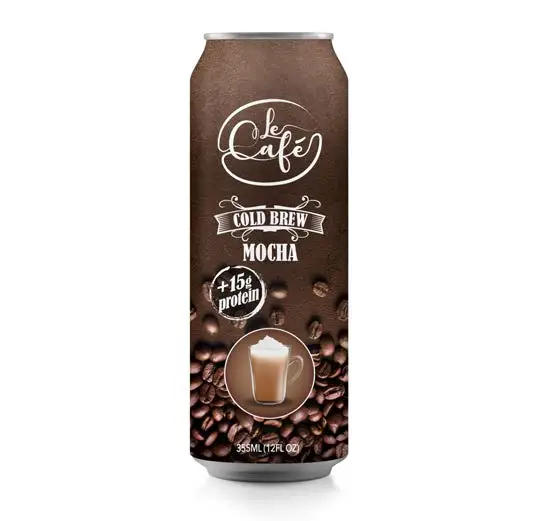 Молочный Протеин Le Cafe для холодного приготовления кофе 15 г-355 мл алюминиевый Консервированный Напиток премиум-класса здоровья