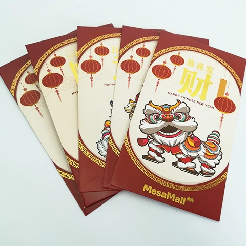 High Quality Customized Design Company Red Packet / Custom Printing Ang Pao for Chinese New Year or Any Festivals